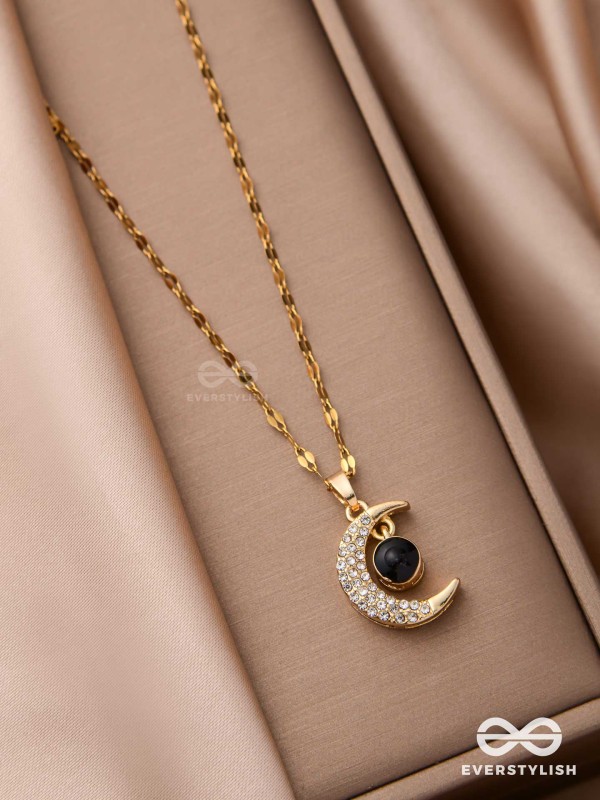 Lunar Glow - Crescent Moon Pendant