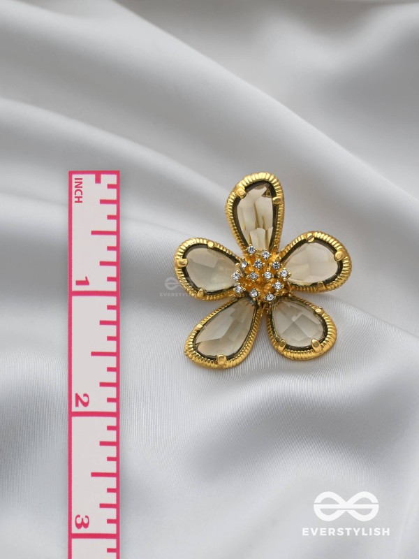 CRYSTAL GLOW - GLASS EARRINGS INLAID WITH CUBIC ZICRONIA STONES