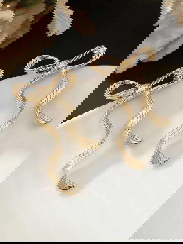 WISP KNOT- SOFT AND CURVY BOW INSPIRED EARRINGS