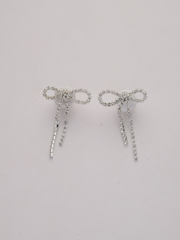 TWINKLE TIE- DAINTY AND FEMININE SPARKLE EARRINGS