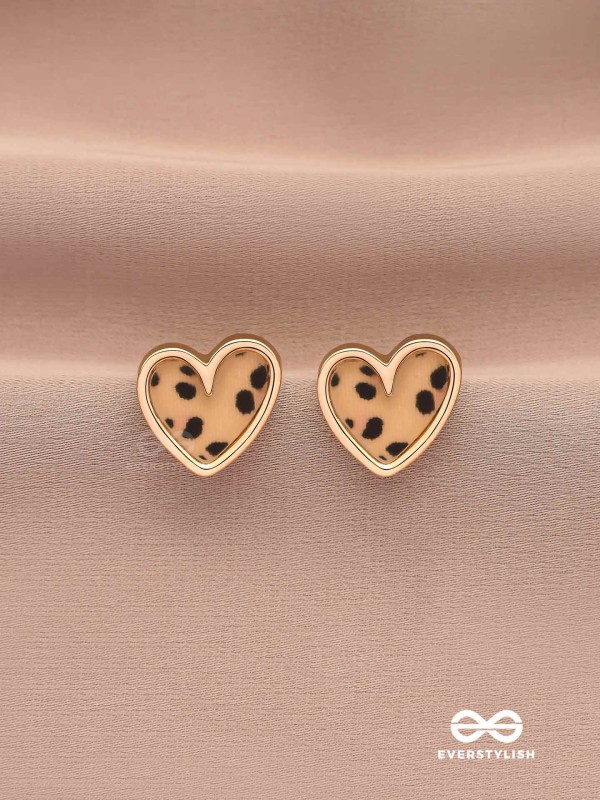 JUNGLE ROMANCE - STYLISH LEOPARD PRINT STUDS