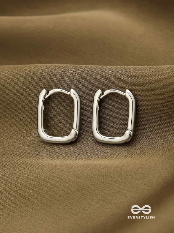GLINT HOOPS-  MINIMALISTIC SILVER HOOPS