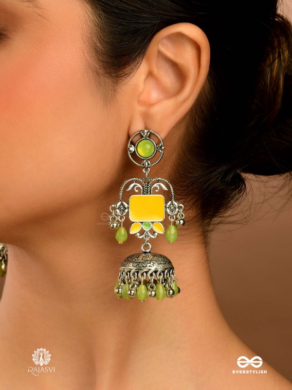 HARVEST GLOW - ETHNIC OXIDISED EARRING