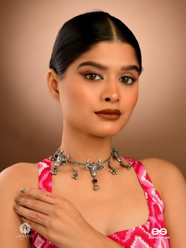 NANDI GRACE - TRIBAL OXIDISED NECKLACE