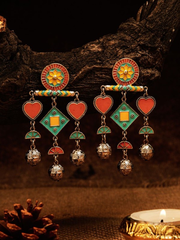 CARNIVAL BLOOM - PLAYFUL OXIDISED EARRING