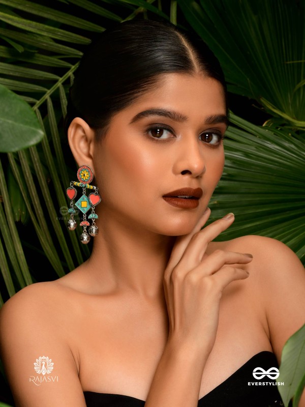 CARNIVAL BLOOM - PLAYFUL OXIDISED EARRING