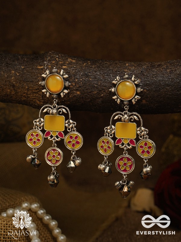 MARIGOLD BEAT - BOHO OXIDISED EARRING