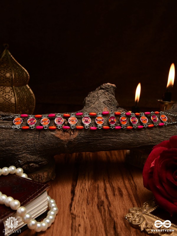 GULAAL GRID – COLOURED ENAMELLED CHOKER