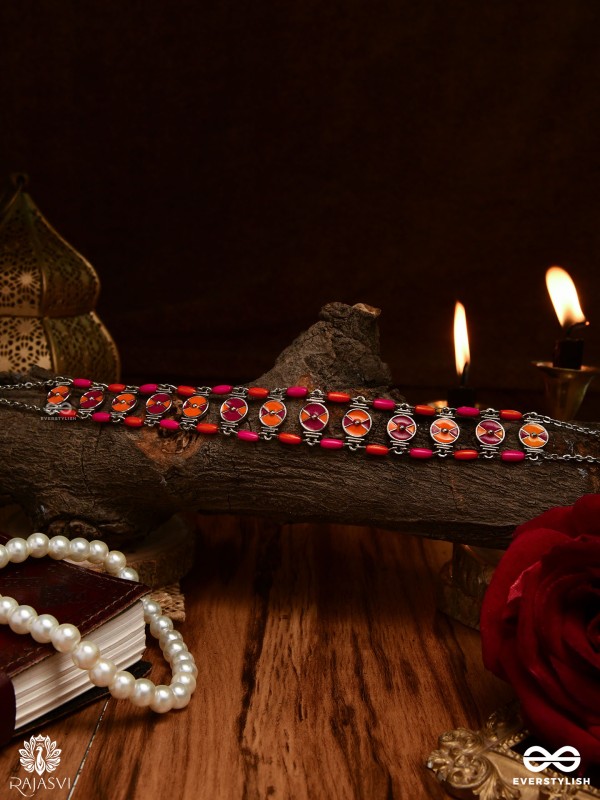 GULAAL GRID – COLOURED ENAMELLED CHOKER