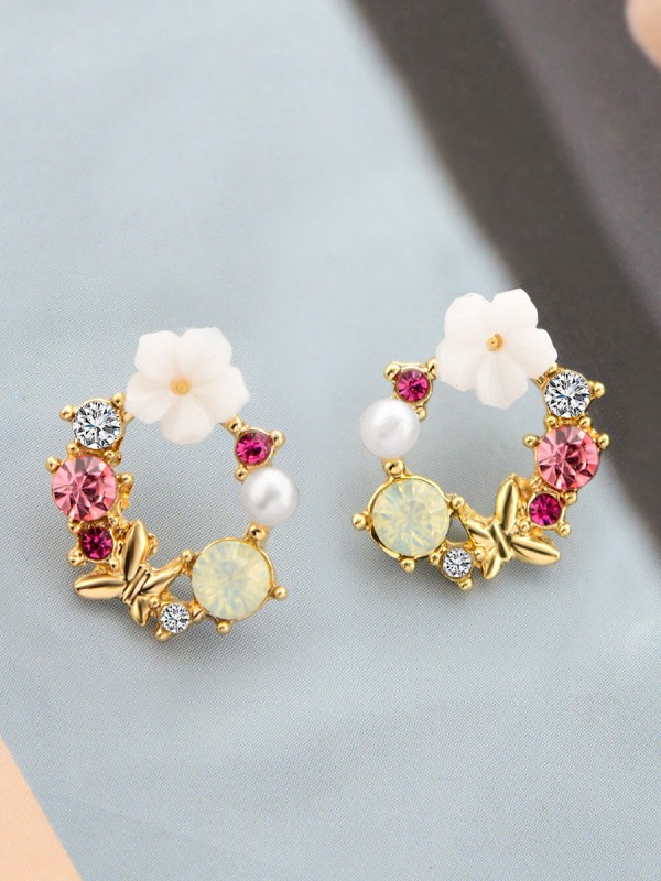 The Essence of Spring - Cute Embellished Earrings