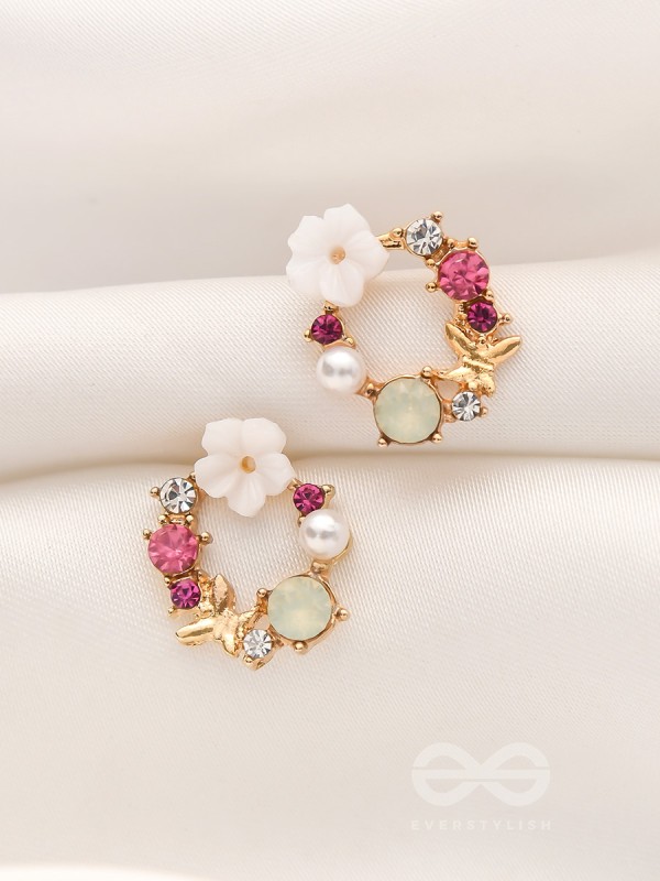 The Essence of Spring - Cute Embellished Earrings