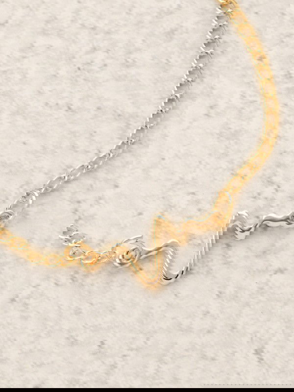 The Elegant Casual Heartbeat Bracelet- Golden