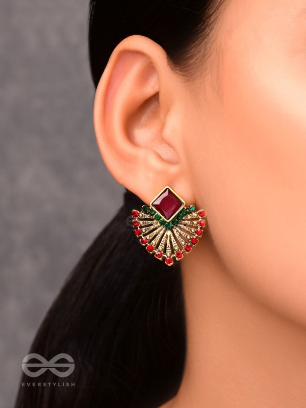 The Chic Ethnicity- Embellished Stud Earrings