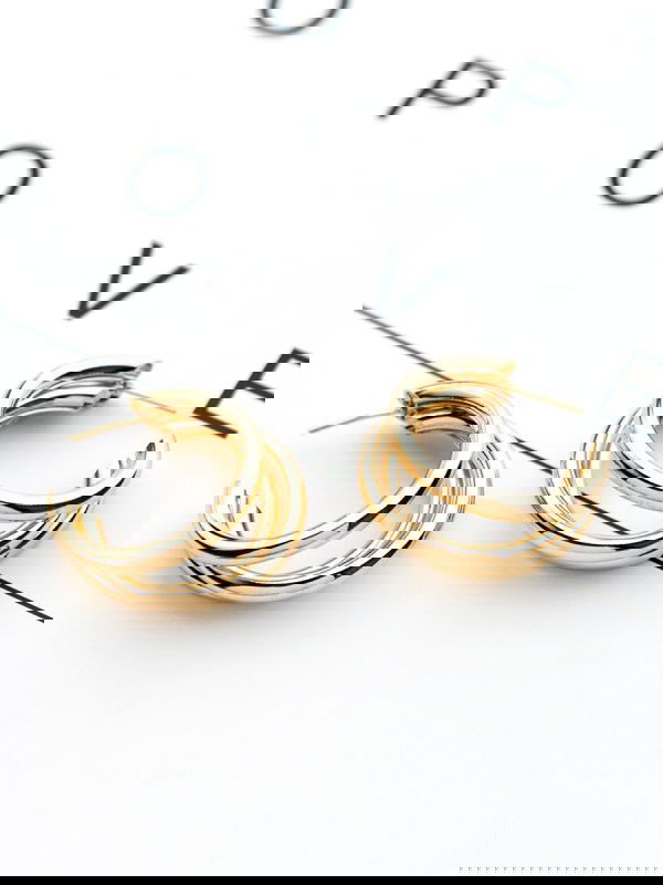 The Elegant Statement Makers - Golden Stud Earrings