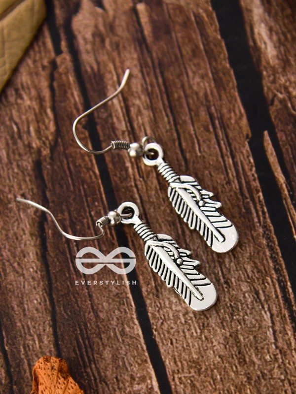 The Dangling Intricate Leaves - Tiny Trinket Earrings