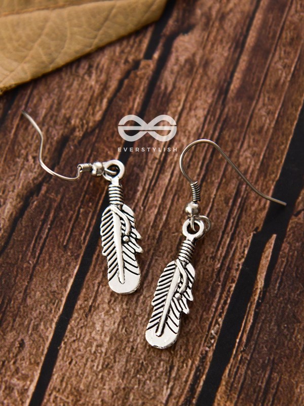 The Dangling Intricate Leaves - Tiny Trinket Earrings