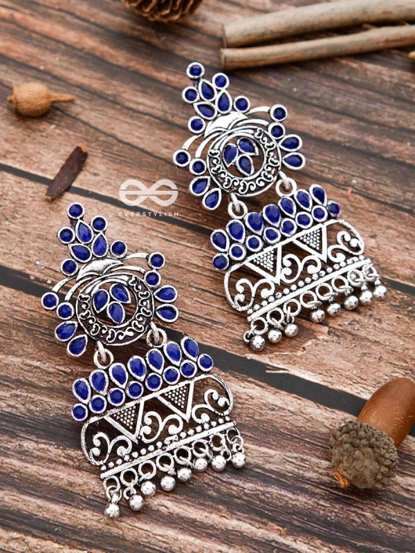 A Royal Delight - Sapphire Blue - The Embellished Oxidised Collection