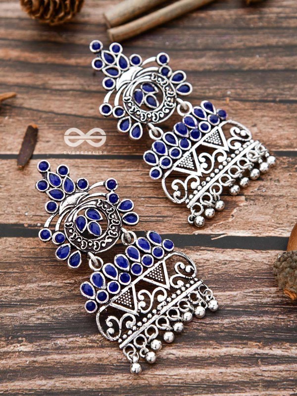 A Royal Delight - Sapphire Blue - The Embellished Oxidised Collection