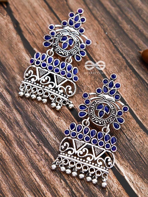 A Royal Delight - Sapphire Blue - The Embellished Oxidised Collection
