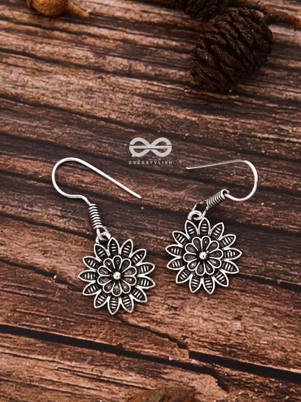 The Cute Little Floral Hooks - Tiny Trinket Earrings