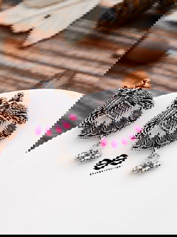 The Vintage Artwork - Hot Pink - The Embellished Oxidised Collection