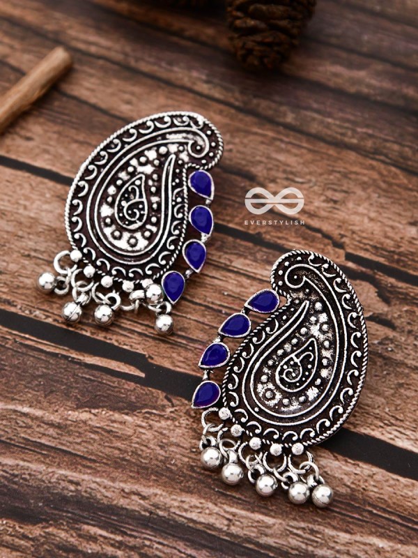 The Vintage Motifs - Royal Blue - The Embellished Oxidised Collection