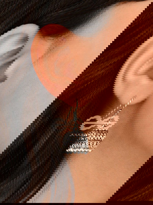 The Cute Little Dome Jhumkis- Tiny Trinket Earrings