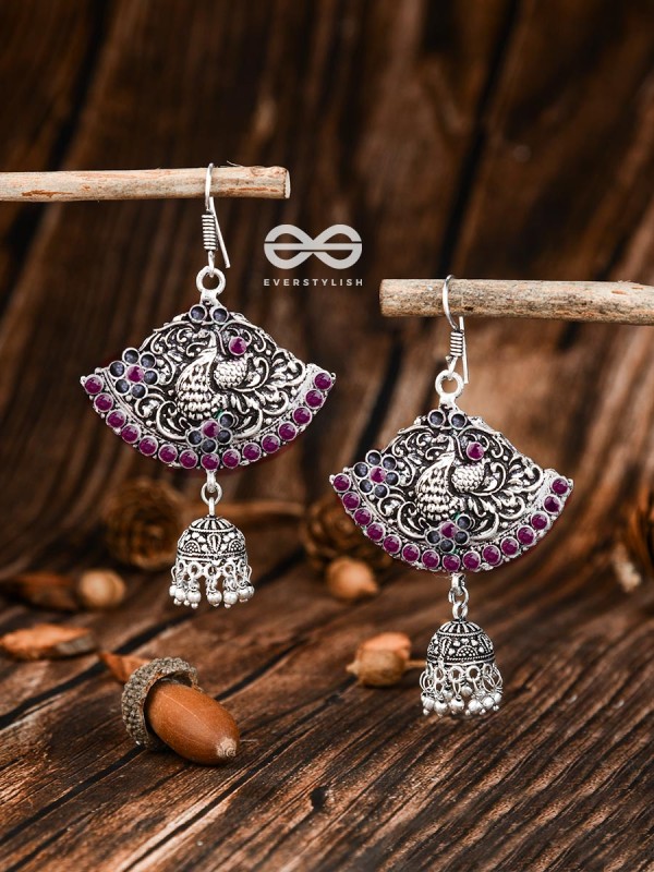 A Vintage Artwork (Ruby) - The Embellished Oxidised Collection
