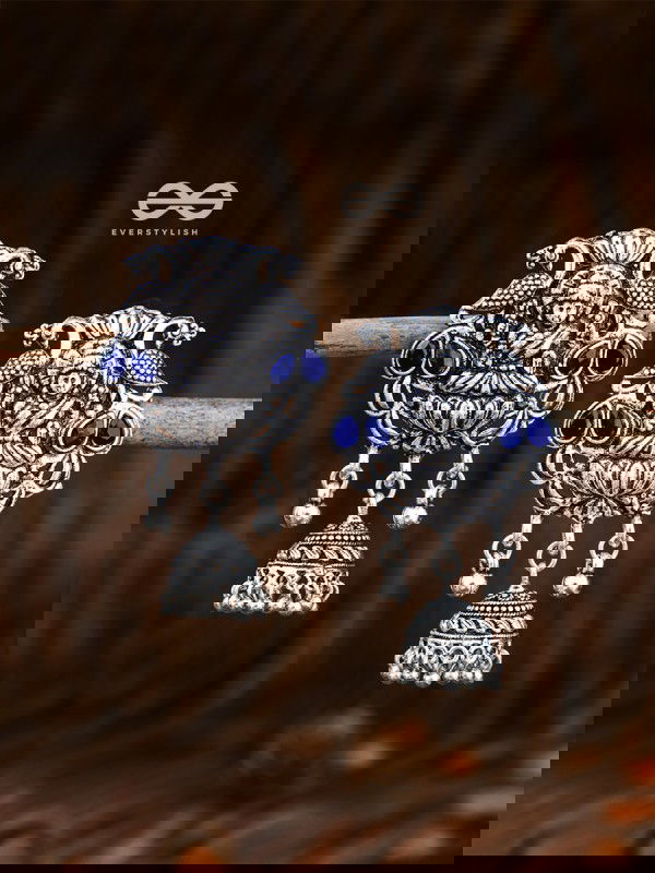 The Divine Goddess (Sapphire Blue) - Embellished Oxidised Collection