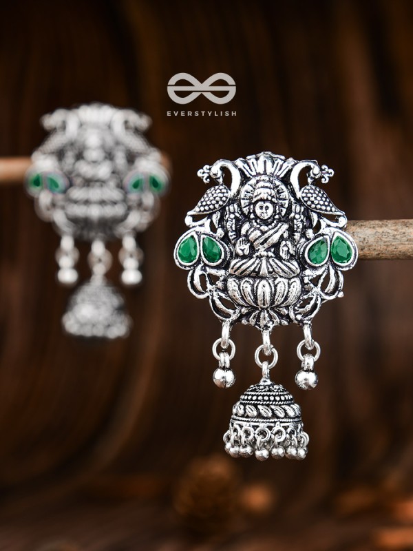 The Divine Goddess (Emerald Green) - Embellished Oxidised Collection