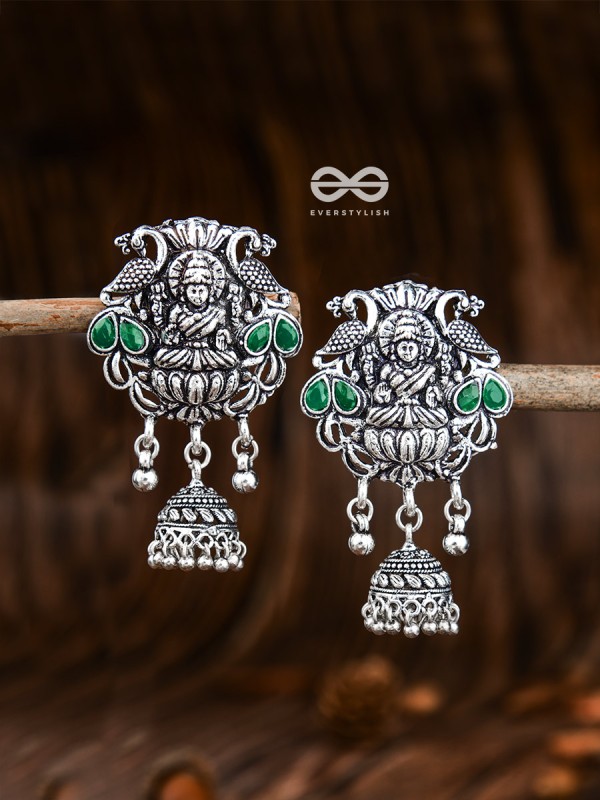 The Divine Goddess (Emerald Green) - Embellished Oxidised Collection