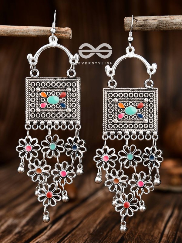 The Embellished Trunk Floral Mesh - The Oxidised Boho Collection