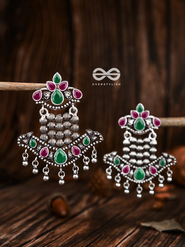 The Statement Makers (Ruby Emerald) - Embellished Oxidised Collection