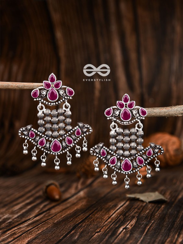 The Statement Makers (Ruby Red) - Embellished Oxidised Collection
