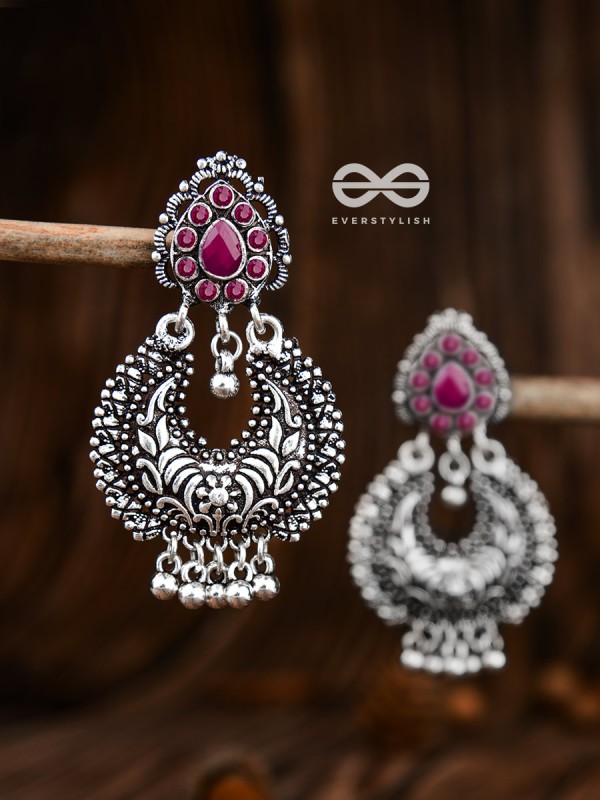 The Droplet Motifs - Ruby Red - The Embellished Oxidised Collection