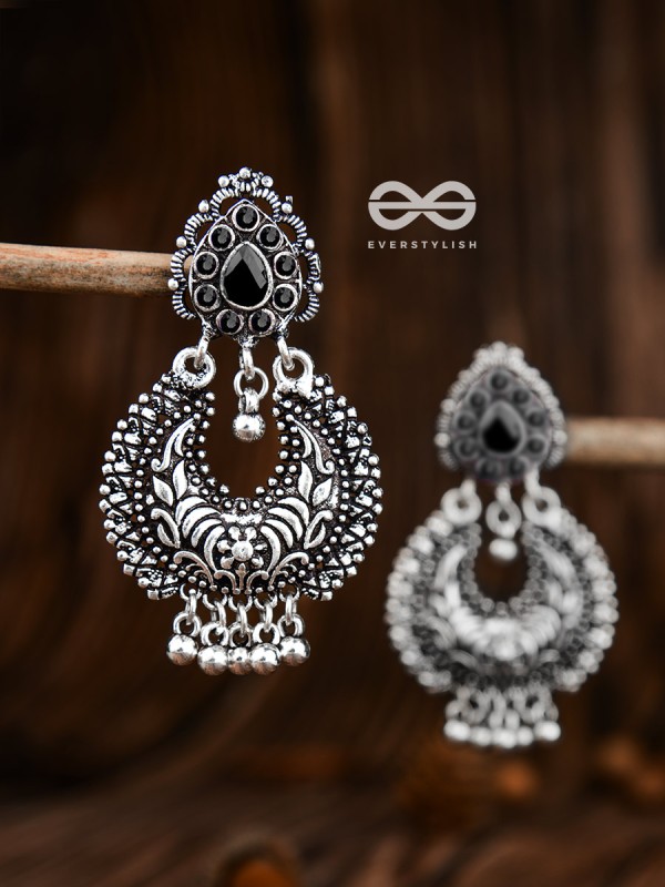 The Droplet Motifs - Onyx Black - The Embellished Oxidised Collection