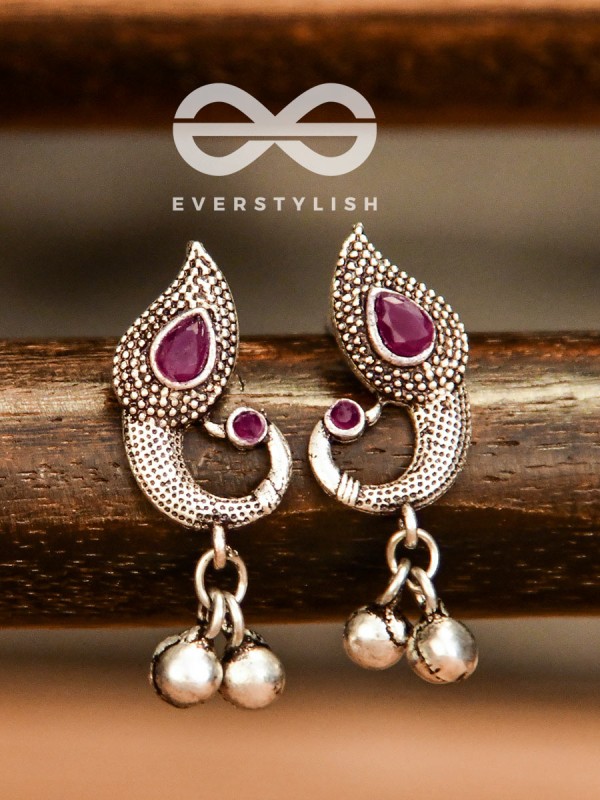 The Vintage Peacocks (Ruby Red) - The Melodious Ghungroo Collection