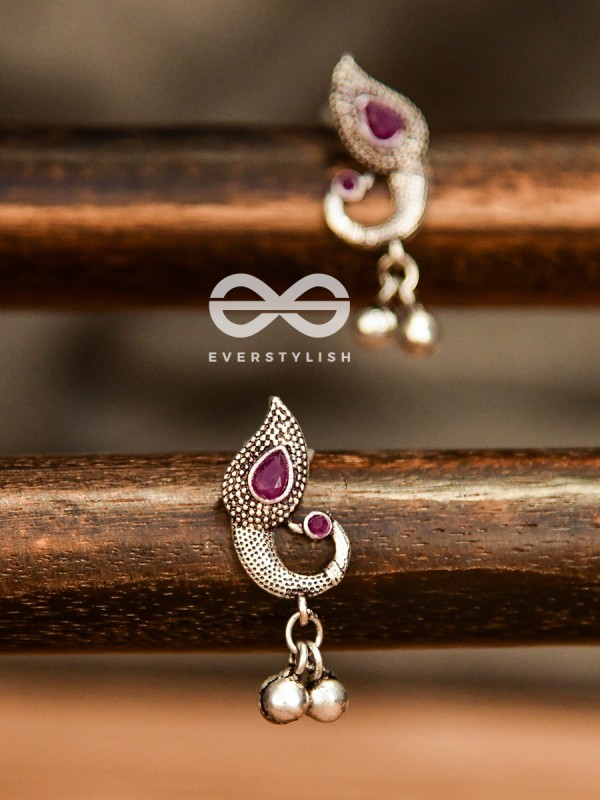 The Vintage Peacocks (Ruby Red) - The Melodious Ghungroo Collection