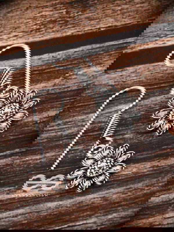 The Cute Floral Danglers - Tiny Trinket Earrings