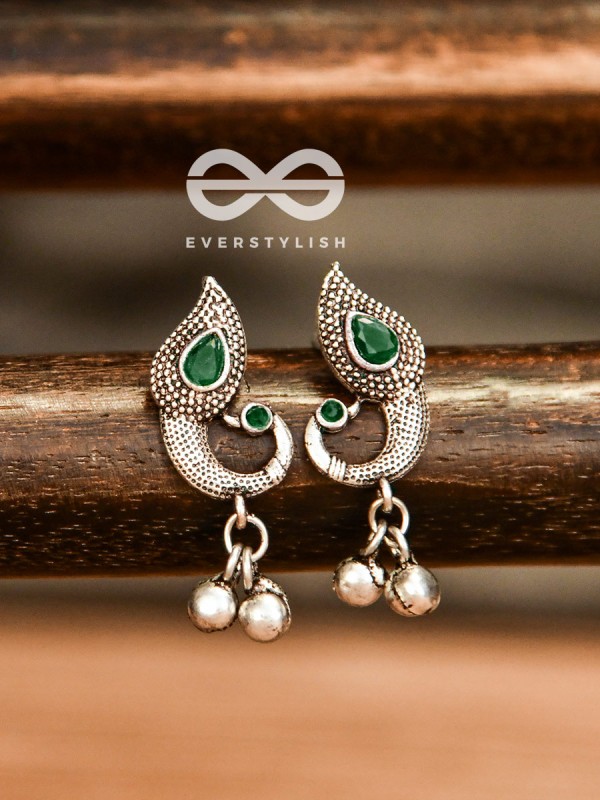 The Vintage Peacocks (Emerald Green) - The Melodious Ghungoo Collection
