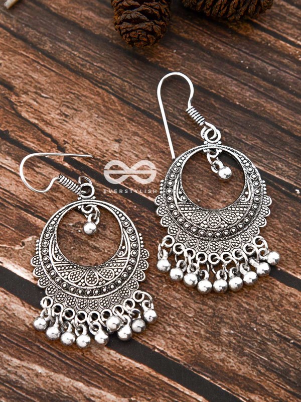 The Bohemian Motifs - Oxidised Boho Earrings