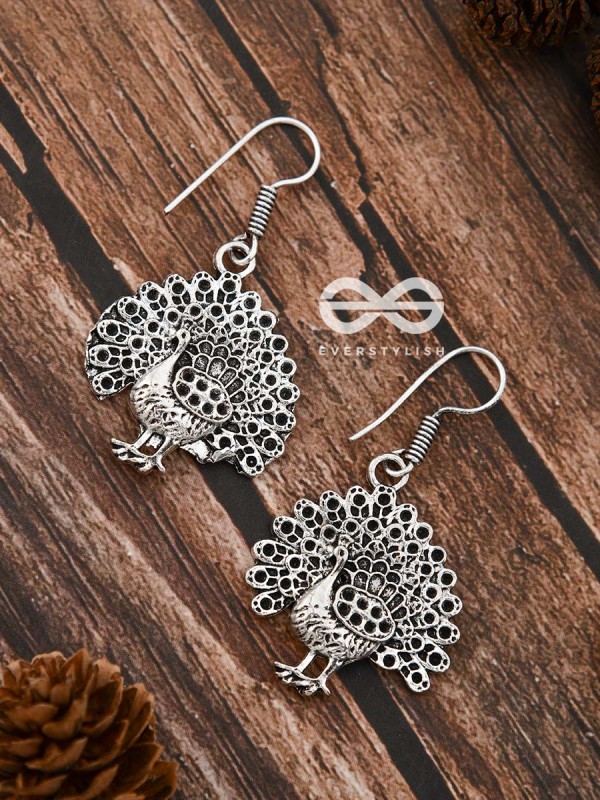 The Fanning Peacocks - Tiny Trinket Earrings