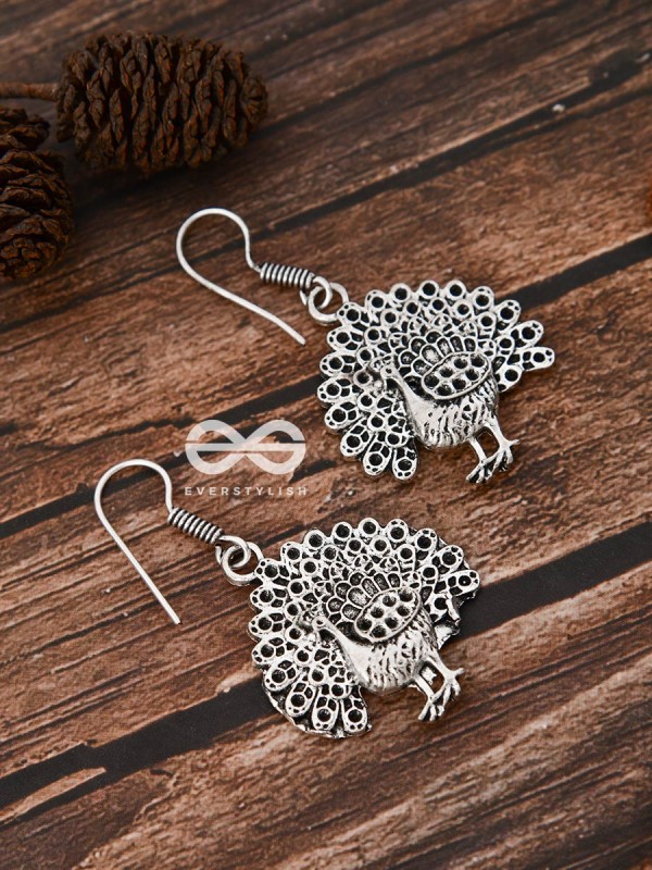 The Fanning Peacocks - Tiny Trinket Earrings