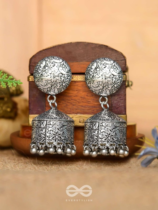 The Intricate Sophistication - Oxidised Boho Earrings