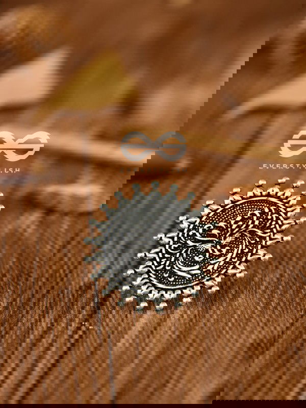 The Vintage Artistic Sun - Oxidised Boho Ring