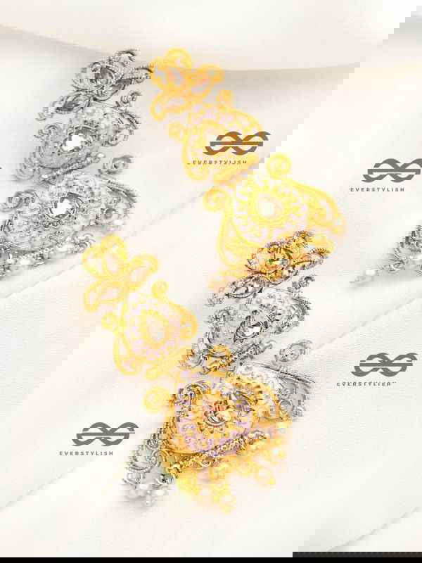 The Marvellous Meenakari Collection - Kiara Earrings - Pink