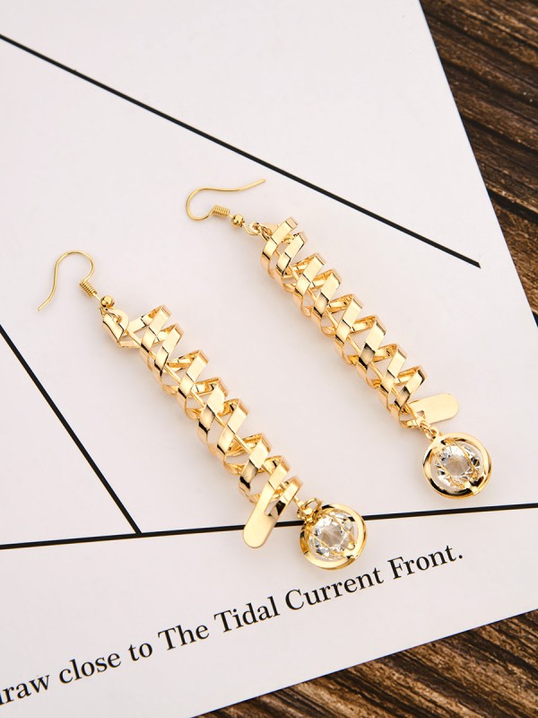 A Wrap of Gold - Elegant Dangling Earrings