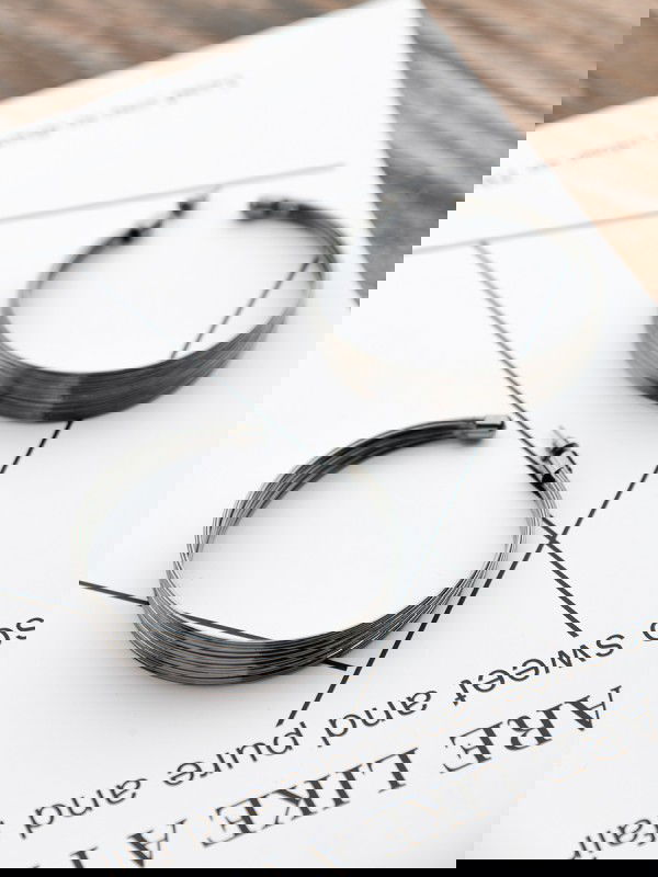 The Layered Oversized Hoops - Dark Grey