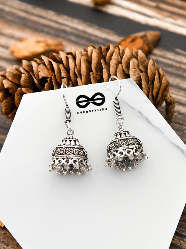 The Simple Little Jhumki - Tiny Trinket Earrings