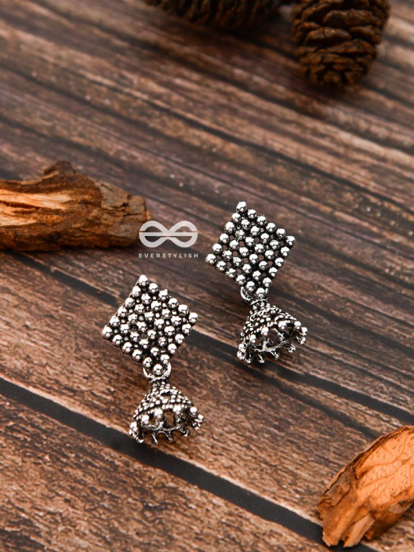 The Dotted Bohemian Geometry - Tiny Trinket Earrings